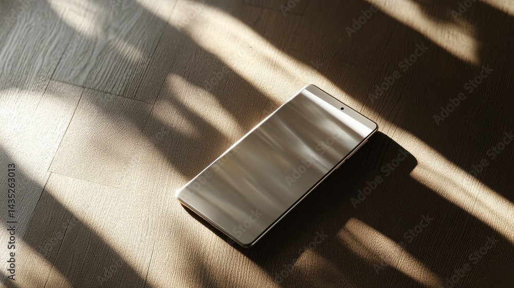 Poster smartphone mockup | fully editable file, replaceable screen, separated shadow and background