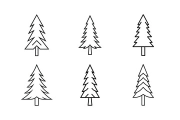 Stylized Forest Tree Icon Art