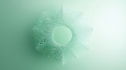 abstract green geometric pattern design