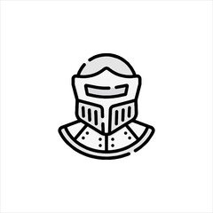 vector illustration of a cartoon knight