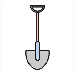 shovel vector