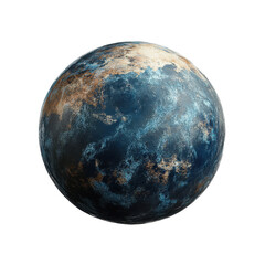 Beautiful depiction of a planet on a Transparent background showcasing vibrant textures and colors, Planet on PNG background