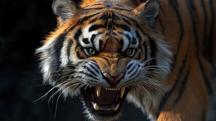 Fototapeta premium Closeup of Siberian tiger ( Amur tiger )