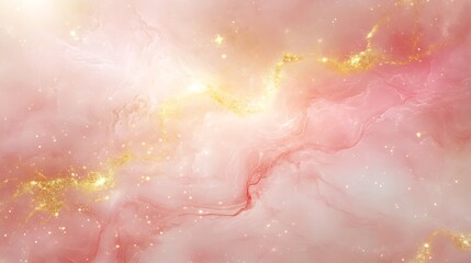 Fototapeta premium Pink Gold Galaxy Nebula Texture.