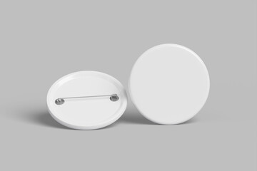 Pin Mockup 1. 3D Render