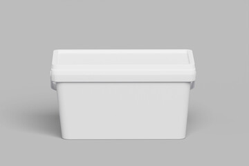 Plastic Container Mockup 1. 3D Render