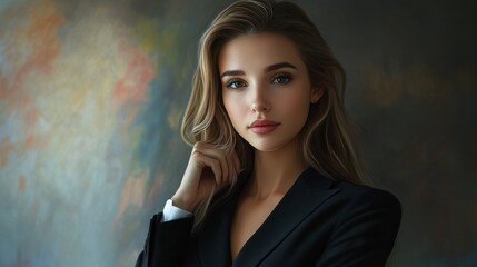 Fototapeta premium Portrait of beautyful and confident business woman