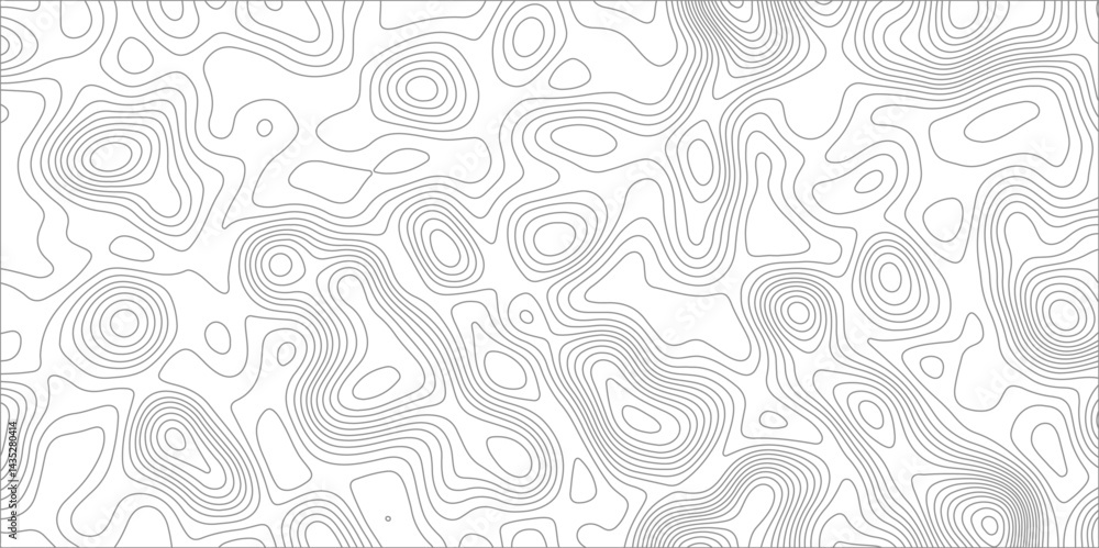 Poster abstract background with topographic map white background. the stylized height of the topographic ma