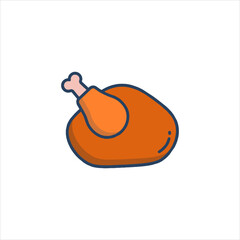 vector illustration of an orange man