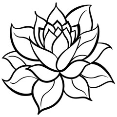 Minimal Free-Flowing Florals Vector on White