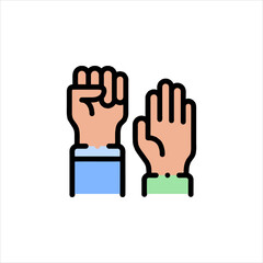 hand sign icon