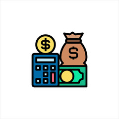 money bag with money