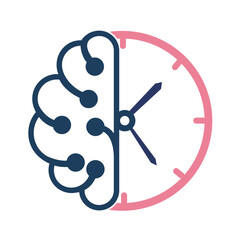 Brain Time Logo Design Template, Element Design, Vector Design