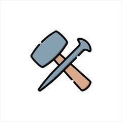 hammer and nail
