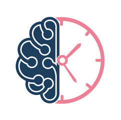 Brain Time Logo Design Template, Element Design, Vector Design