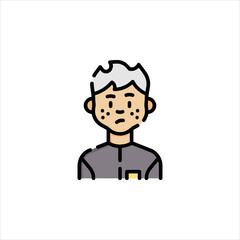 funny cartoon helper man