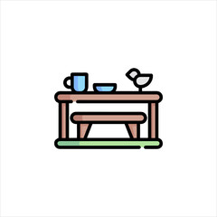 furniture icons set