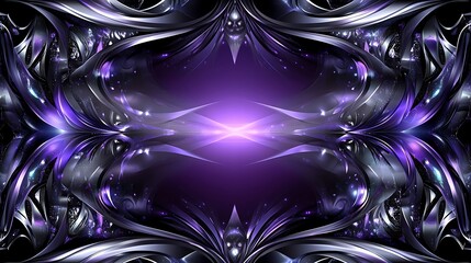 Purple Metal Abstract Frame.