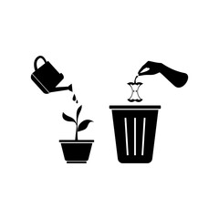 Preserve the environment and nature icon illustration