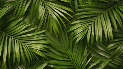 Naklejka premium palm leaves background