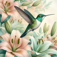 seamless pattern with flowers