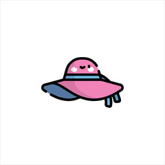 vector illustration of a ufo