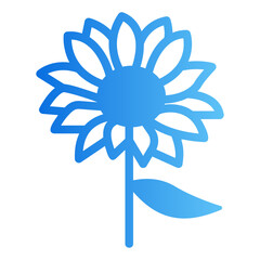 sunflowers Gradient icon