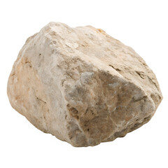 Obraz premium Large Rock Stone On White Background