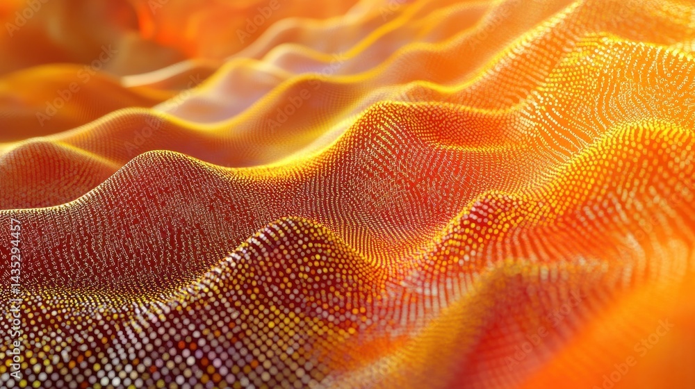 Poster futuristic point wave. abstract background with a dynamic wave.connecting background. abstract wave.