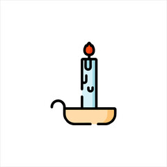 illustration of a candle