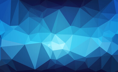 consisting of triangles Geometric Blue abstract background, modern design, vector illustration