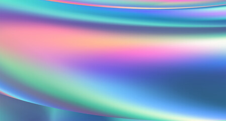 Holographic iridescent vector surface wrinkled foil with pastel colors