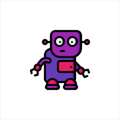 funny cartoon robot