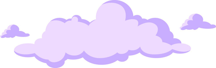 Lilac Clouds Illustration