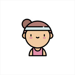 vector illustration of a cartoon builder