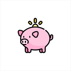 pink piggy bank