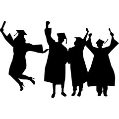 Graduation Silhouette