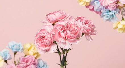 Fototapeta premium Pastel Dreams in Bloom AI Generated