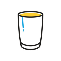 Multi color icon for glass