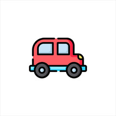 toy car isolated on white