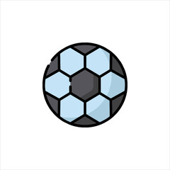 Obraz premium soccer ball on black background