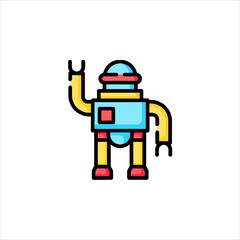 funny cartoon robot