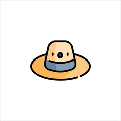 cowboy hat isolated on white