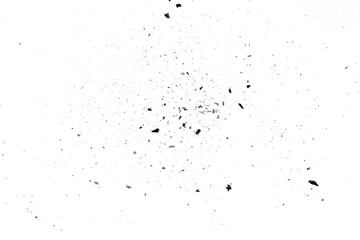 Obraz premium sand particle on white background isolated