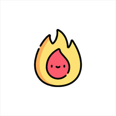 vector illustration of an orange