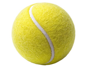 yellow tennis ball isolated on transparent background
