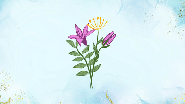 Flower Animation Element 04
