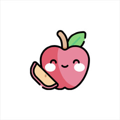 red apple cartoon