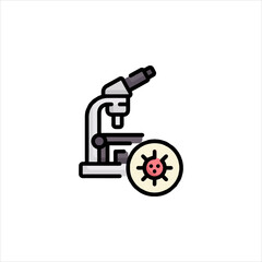 Fototapeta premium vector microscope icon