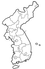 Map of Korea